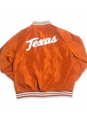 Texas Orange Bomber Jacket Backside