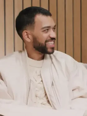 The American Society Of Magical Negroes Aren White Bomber Jacket For Sale