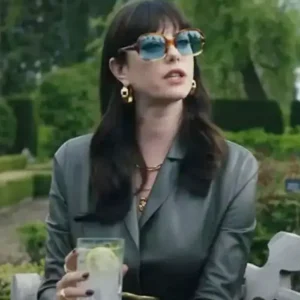 The Gentlemen 2024 Susie Glass Black Leather Blazer