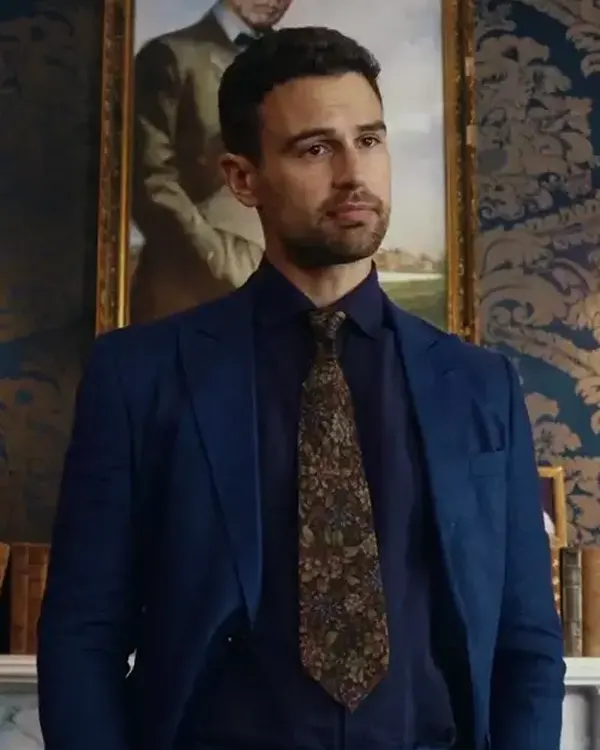 The Gentlemen 2024 Theo James Blue Blazer