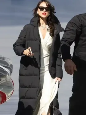 The Ministry of Ungentlemanly Warfare 2024 Eiza Gonzalez Puffer Jacket
