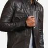 The Walking Dead Governor Black Leather Jacket