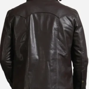 The Walking Dead Governor Leather Jacket Back