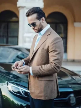 Top G Tristan Tate Brown Blazer