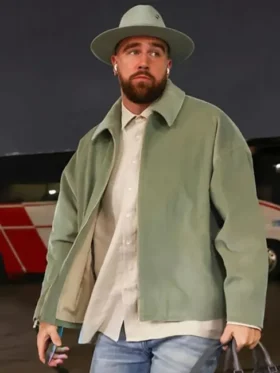 Travis Kelce Green Cotton Jacket