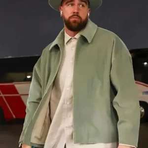 Travis Kelce Green Cotton Jacket