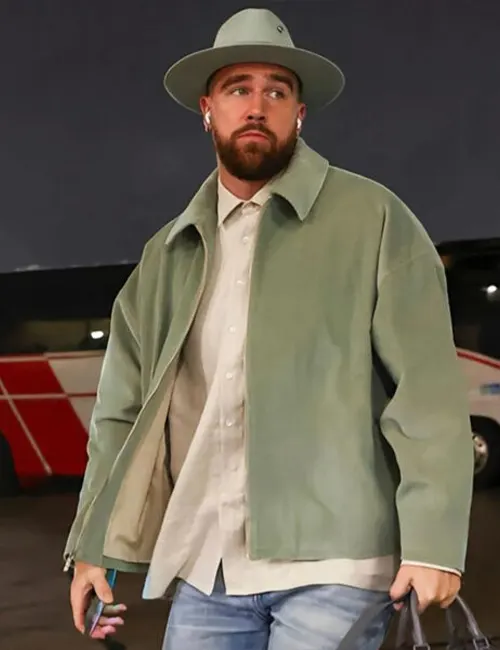 Travis Kelce Green Cotton Jacket