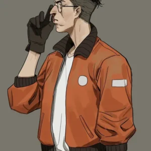 Unisex Kim Kitsuragi Disco Elysium Brown Bomber Jacket