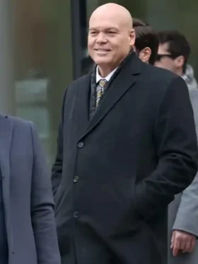 Vincent DOnofrio Daredevil Born Again 2024 Black Long Coat