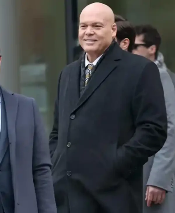 Vincent DOnofrio Daredevil Born Again 2024 Black Long Coat