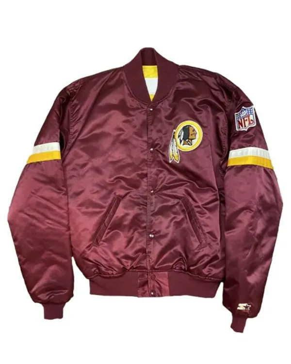 Vintage Washington Burgundy Satin Jacket