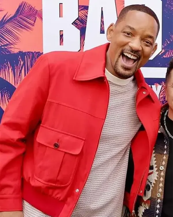 Will Smith Bad Boys Ride or Die 2024 Red Jacket