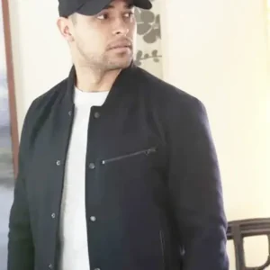 Wilmer Valderrama NCIS S14 Black Bomber Jacket