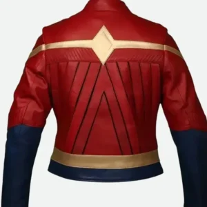 Wonder Woman Leather Jacket Back