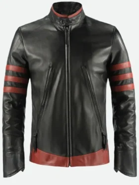 X Men Origins Wolverine Black Leather Jacket