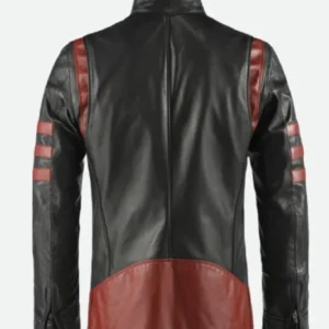 X Men Origins Wolverine Black Leather Jacket Back