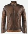 X Men Origins Wolverine Brown Leather Jacket