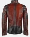 X Men Origins Wolverine Red Leather Jacket Back
