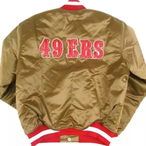 nfl san francisco 49ers varsity jacket back