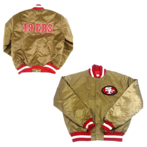 nfl san francisco 49ers varsity jacket double
