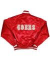 nfl san francisco 49ers varsity jacket red back