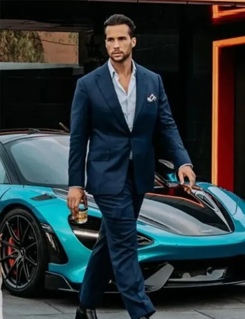 ristan Tate Blue Suit for Men