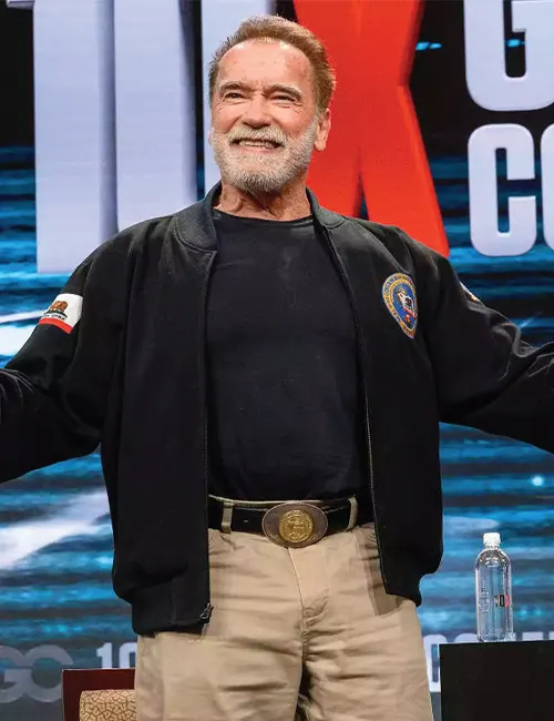 Arnold Schwarzenegger New Heights Show 2024 Bomber Jacket