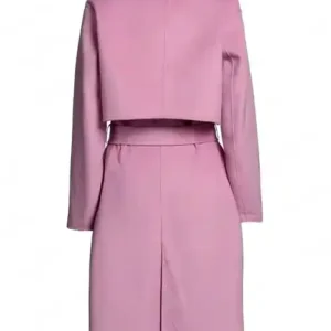 Brooke DOrsay Crimes of Fashion Killer Clutch 2024 Trench Coat Backside