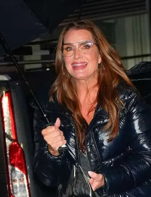 Brooke Shields NYC 2024 Puffer Jacket