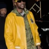 Buy 2 Chainz BMF Movie Premiere Night Yellow Bomber Leather Jacket For Sale Men And Women