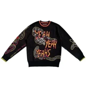 Buy Bake Off Noel Fielding YEAH YEAH YEAHS Snake Jumper For Sale Men And Women