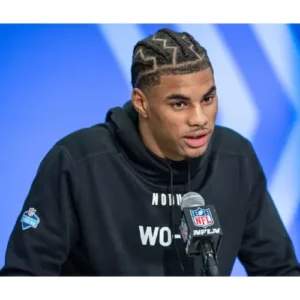 Buy Bills Rookie WR Keon Coleman Black Hoodie For Sale Men And Women