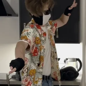 Buy Floral Corgi Hawaiian Ranboo Cotton Shirt For Sale Men And Women