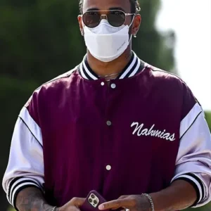 Buy Formula One French Grand Prix 2021 Lewis Hamilton Miracle Academy Bomber Varsity Jacket For Sale Men And Women