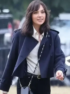 Buy Gal Gadot Heart of Stone 2023 Rachel Stone Blue Wool Jacket For Sale Men And Women