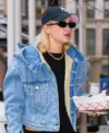 Buy Gigi Hadid Blue Hooded Denim Jacket