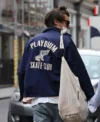 Buy Harry Styles Playdium Skate Club Blue Jacket For Sale Men And Women