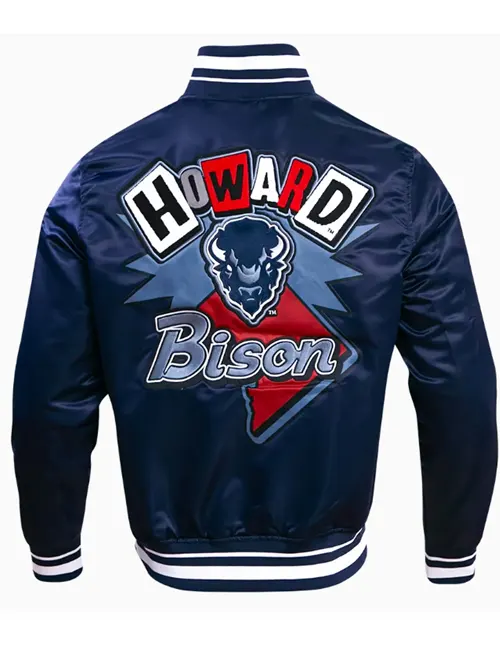 Buy Howard University Homecoming Rib Full-Snap Satin Jacket For Sale Men And Women