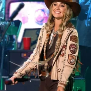 Buy Lainey Wilson CMT 2024 Music Awards Fringe Leather Jacket