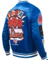 Buy Lincoln University Homecoming Rib Full Snap Satin Jacket For Sale Men And Women