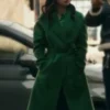Buy Melody Bayani The Equalizer S04 Liza Lapira Green Belted Long Coat For Sale Men And Women
