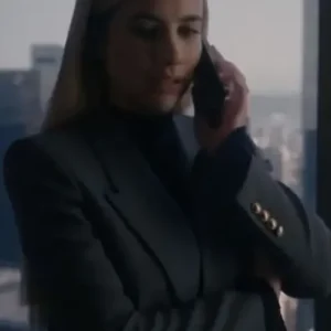 Buy Men And Women Emma Roberts American Horror Story Season 12 Double Breasted Black Blazer Coat For Sale 