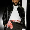 Buy Men And Women Kendrick Lamar Met Gala Quilted Black Long Leather Jacket For Sale 