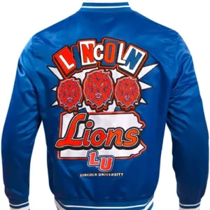 Buy Men And Women Lincoln University Homecoming Rib Full Snap Satin Jacket 