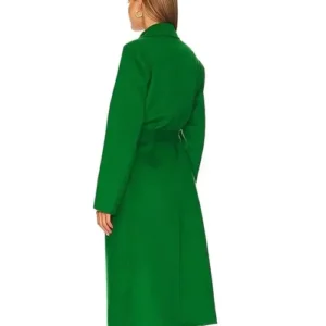 Buy Men And Women Melody Bayani The Equalizer S04 Liza Lapira Green Belted Long Coat For Sale