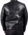 Buy Men And Women Men Black Shiny Fitted Style Real Leather Jacket For Sale 