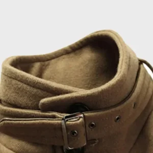 Buy Men And Women Stylish Mens Mid Length Brown Wool Coat For Sale