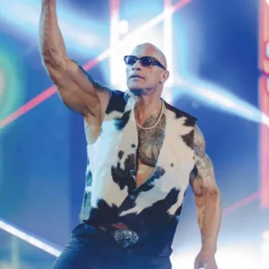 Buy Men And Women The Rock WWE Wrestlemania Final Boss Cowhide Leather Vest For Sale