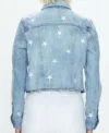 Buy Thunder Rosa AEW Dynamite 2024 Melissa Cervantes Embroidered Blue Denim Jacket For Sale
