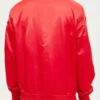 Buy Wordmark Los Angeles Angels Red Full-Snap Satin Jacket for Sale Men and Women